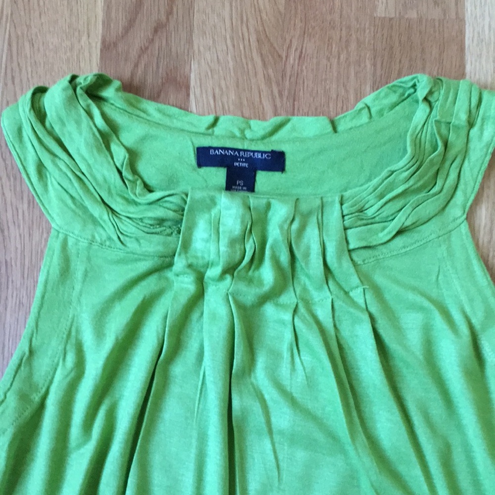 Banana Republic Green Sleeveless Top Size Small Petite - Picture 3 of 7